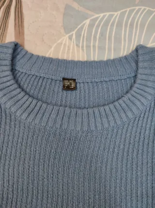 Jersey punto azul T-38/40 como nuevo