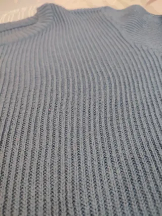 Jersey punto azul T-38/40 como nuevo