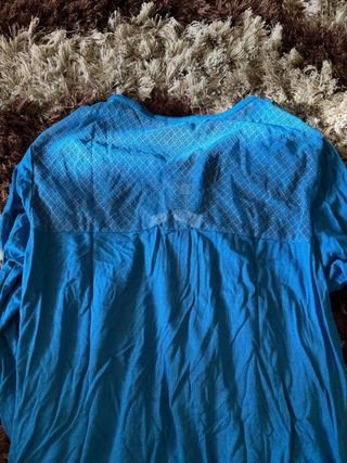 Camiseta Morgan azul manga larga cremallera M