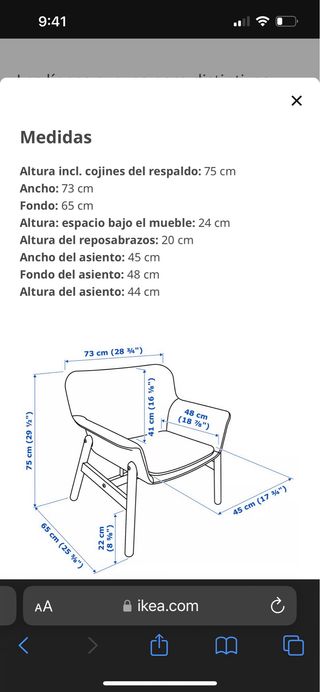 Sillón de tela verde claro