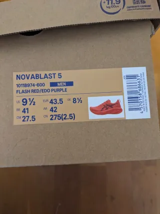 Asics Novablast 5 Naranja/Rosa