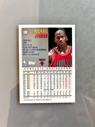 Carta NBA Michael Jordan #123 Topps 97-98 🇺🇸 USA