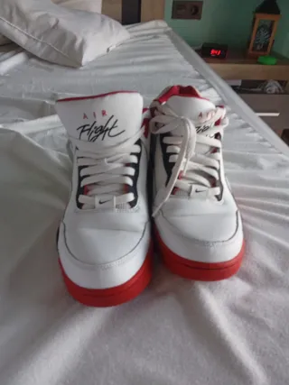 Nike Air Flight Zapatillas Blancas Rojas