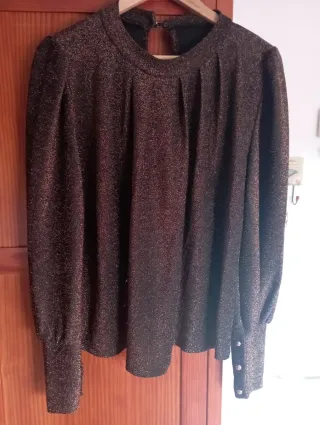 Jersey fiesta marrón y dorado