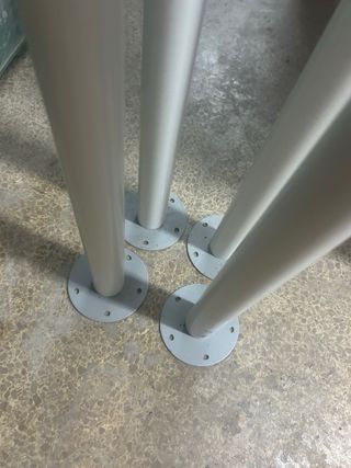 Patas Ikea Blancas (Metal y Goma)