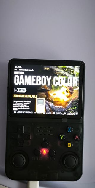 Console Retrogaming R36S Blu Con SD con i giochi