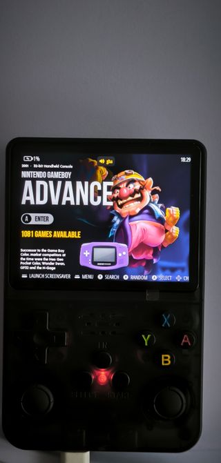 Console Retrogaming R36S Blu Con SD con i giochi