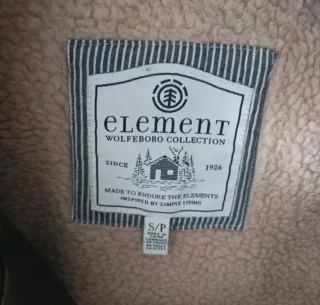 Parka Element verde talla S