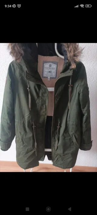 Parka Element verde talla S