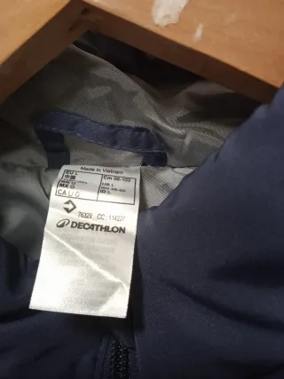 Chaqueta acolchada Decathlon mujer azul