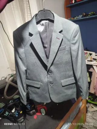 Chaqueta traje gris niño taya 6