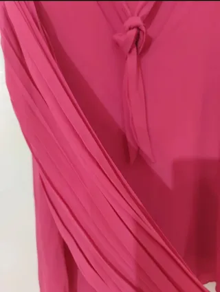 Blusa elegante donna maniche lunghe plissettate.