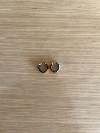 Pendientes Aro Acero Dorado y Plateado
