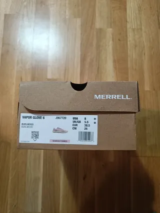 Zapatillas Merrell Vapor Glove 6 Gris/Rosa