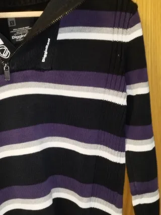 Jersey DigginChd Clockhouse Hombre Rayas Morado