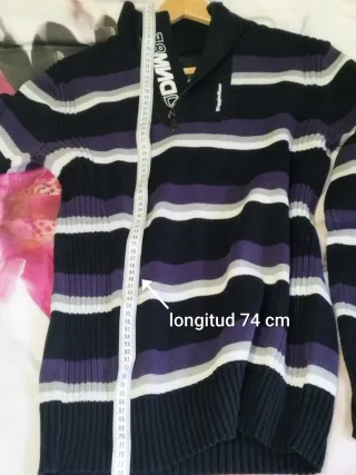 Jersey DigginChd Clockhouse Hombre Rayas Morado