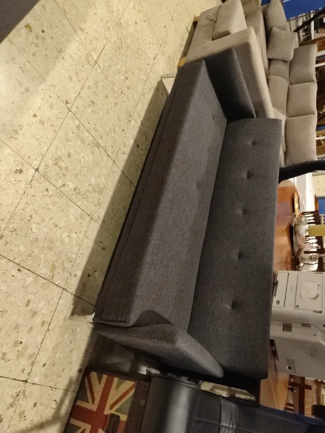 Sofá Cama Click Clack Beige/Gris