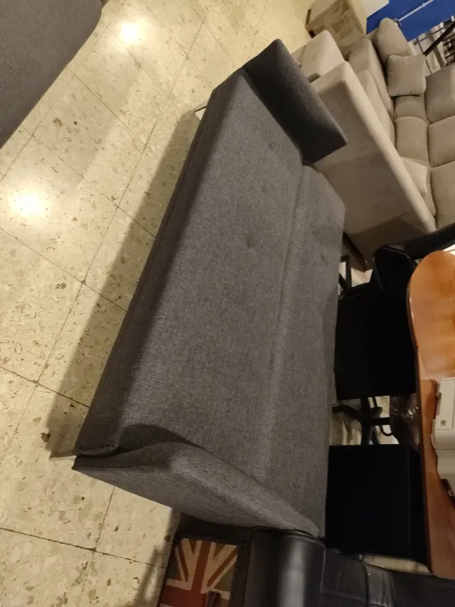 Sofá Cama Click Clack Beige/Gris