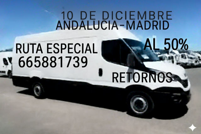 sevilla -malaga -Madrid 50% portes compartidos
