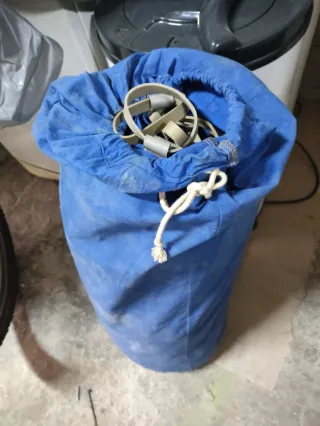 Tienda de campaña azul