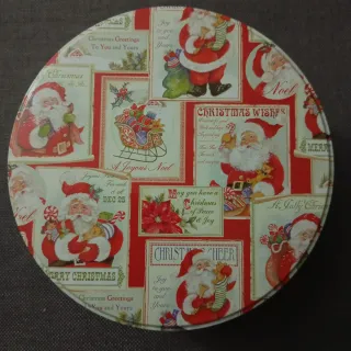 Caja Metálica Navideña Santa Claus