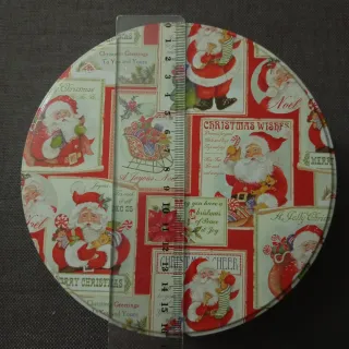 Caja Metálica Navideña Santa Claus