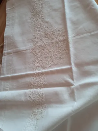 Set Lenzuola Ricamate Bianche