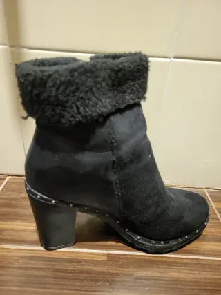 Botines tacón negros talla 37
