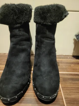 Botines tacón negros talla 37