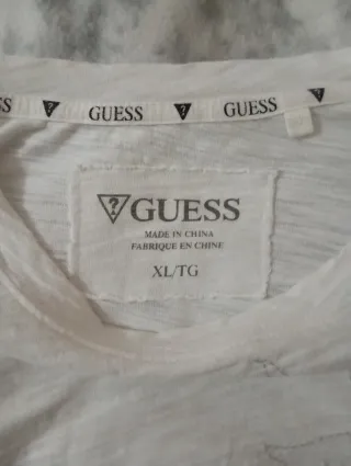 Camiseta Guess Blanca Talla XL