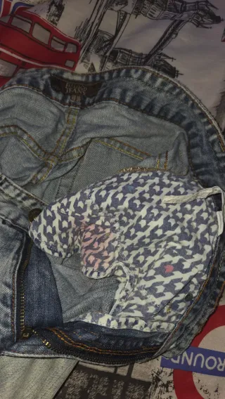 Pantalon Vaquero Blanco Jeans Hombre Azules