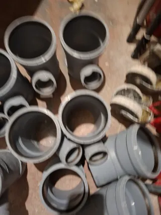 Piezas fontanería PVC