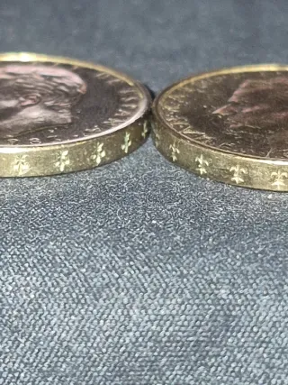 2 Monedas 100 Ptas 1983 Flor de Lis