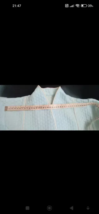 Conjunto Vintage Camisón y Bata Azul turquesa