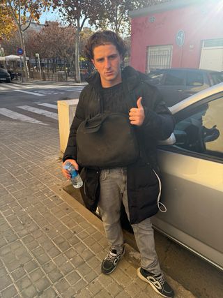 Bolsita Gucci Negra y Beige