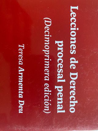 Lecciones de derecho procesal penal