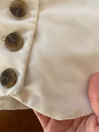 Top Zara blanco halter botones