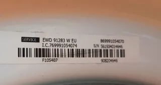 Lavadora Indesit EWD 91283 (9Kg) A+++