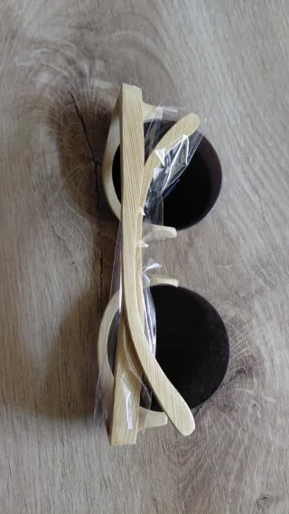 Gafas de Sol Madera Azul y Marrón