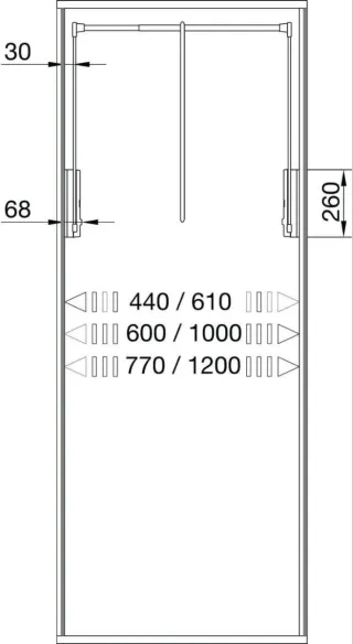 Colgador abatible para armario Nuevo