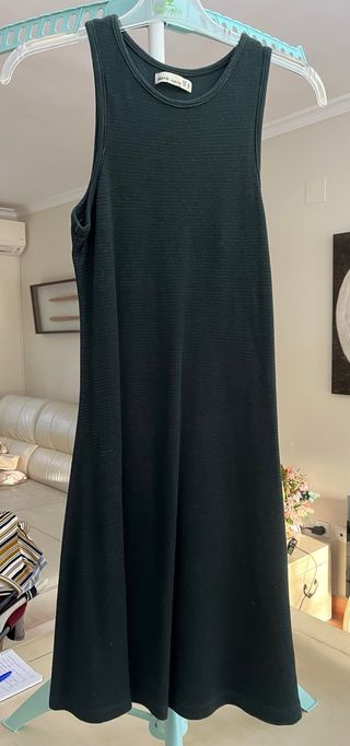 Vestido tirantes verde oliva