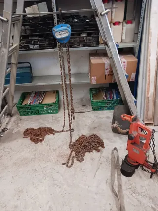 Polipasto Cadena 1000kg 15m Elevación