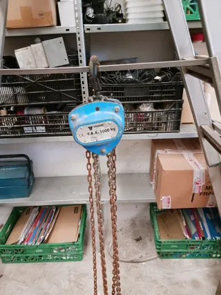 Polipasto Cadena 1000kg 15m Elevación