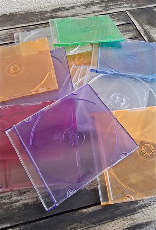 15 Arquivadores Slim CD/DVD Coloridos