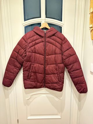 Chaqueta Jack & Jones granate con Capucha talla M