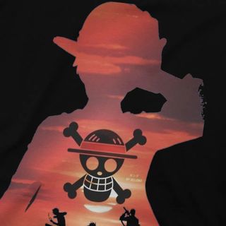 Camiseta Vintage One Piece Luffy Zoro Sanji