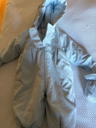 Buzo de pana y polar para bebé