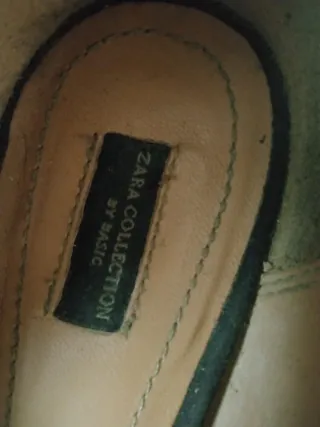 Zapatos Zara Verdes Peep Toe Tacón