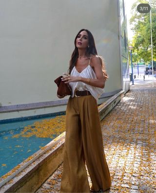 Top Satinado Drapeado