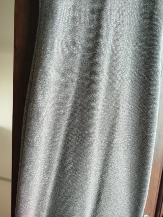 Vestido plateado ajustado